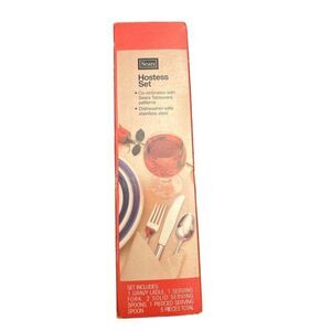 Sears Hostess Set Carma 5-Piece Stainless Steel Serving Utensils